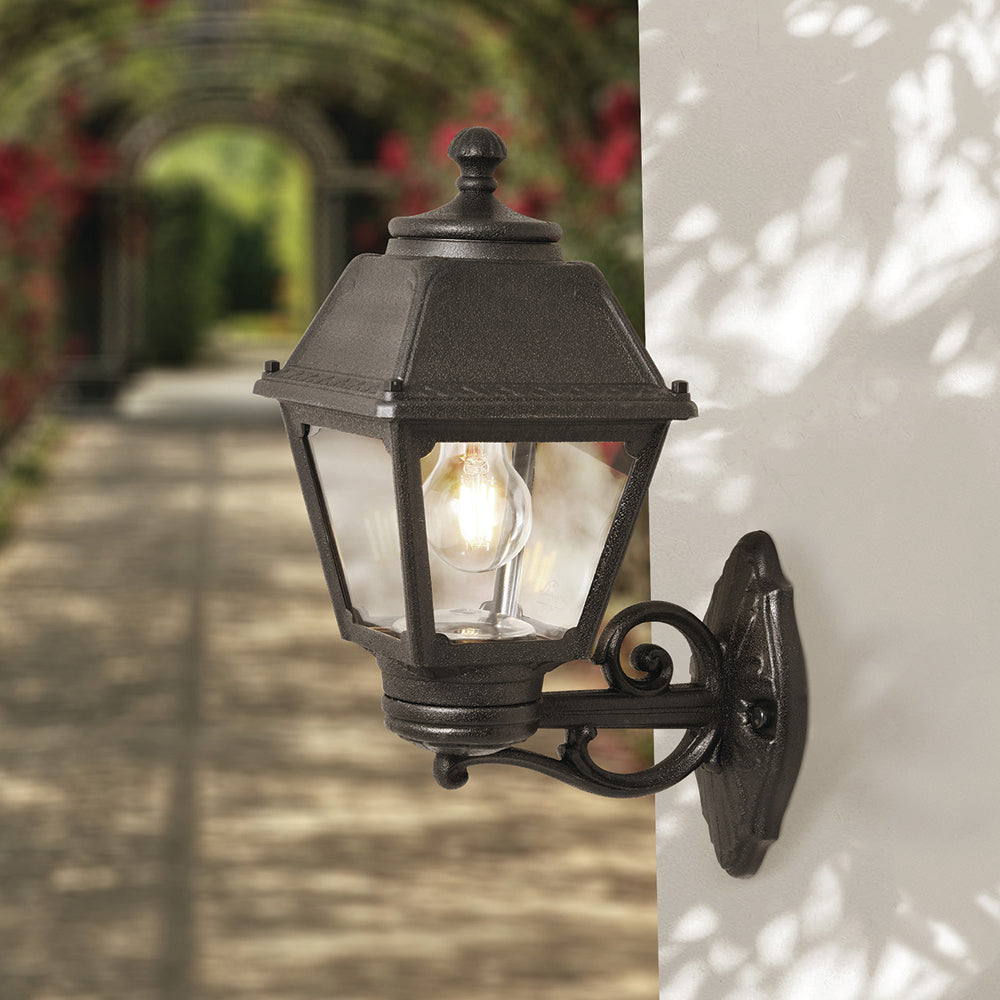 Magnalux Bisso/Golia Black Clear E27 Wall Light Part Number - BISSO/GOLIA