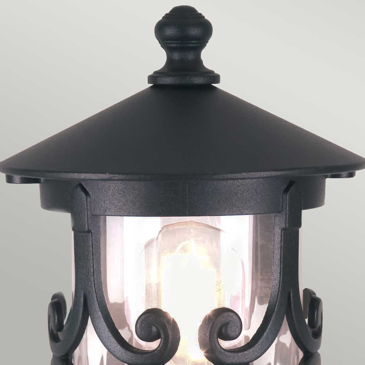 Elstead Lighting Pedestal Lantern from the Hereford range. Hereford 1 Light Pedestal Lantern Product Code = BL12-BLACK