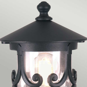 Elstead Lighting Pedestal Lantern from the Hereford range. Hereford 1 Light Pedestal Lantern Product Code = BL12-BLACK