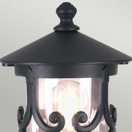 Elstead Lighting Pedestal Lantern from the Hereford range. Hereford 1 Light Pedestal Lantern Product Code = BL12-BLACK