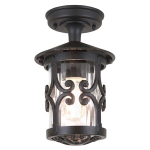 Elstead Lighting Ceiling Semi-Flush from the Hereford range. Hereford 1 Light Porch Lantern Product Code = BL13A-BLACK