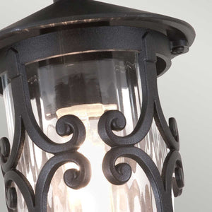 Elstead Lighting Ceiling Semi-Flush from the Hereford range. Hereford 1 Light Porch Lantern Product Code = BL13A-BLACK