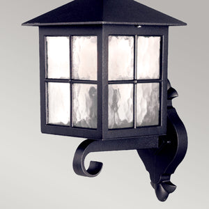 Elstead Lighting Outdoor Wall Light from the Winchester range. Winchester 1 Light Wall Up Lantern Product Code = BL17-BLACK