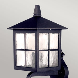 Elstead Lighting Outdoor Wall Light from the Winchester range. Winchester 1 Light Wall Up Lantern Product Code = BL17-BLACK