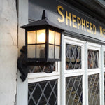 Elstead Lighting Outdoor Wall Light from the Winchester range. Winchester 1 Light Wall Up Lantern Product Code = BL17-BLACK