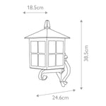 Elstead Lighting Outdoor Wall Light from the Winchester range. Winchester 1 Light Wall Up Lantern – SKU BL17-BLACK
