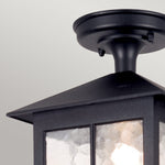 Elstead Lighting Ceiling Semi-Flush from the Winchester range. Winchester 1 Light Porch Lantern Product Code = BL18A-BLACK