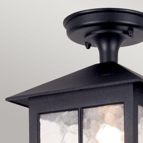 Elstead Lighting Ceiling Semi-Flush from the Winchester range. Winchester 1 Light Porch Lantern Product Code = BL18A-BLACK