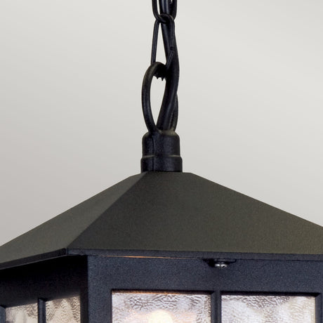 Elstead Lighting Outdoor Hanging from the Winchester range. Winchester 1 Light Chain Lantern Product Code = BL18B-BLACK