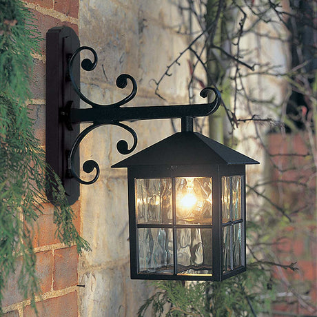 Elstead Lighting Outdoor Wall Light from the Winchester range. Winchester 1 Light Wall Down Lantern Product Code = BL19-BLACK