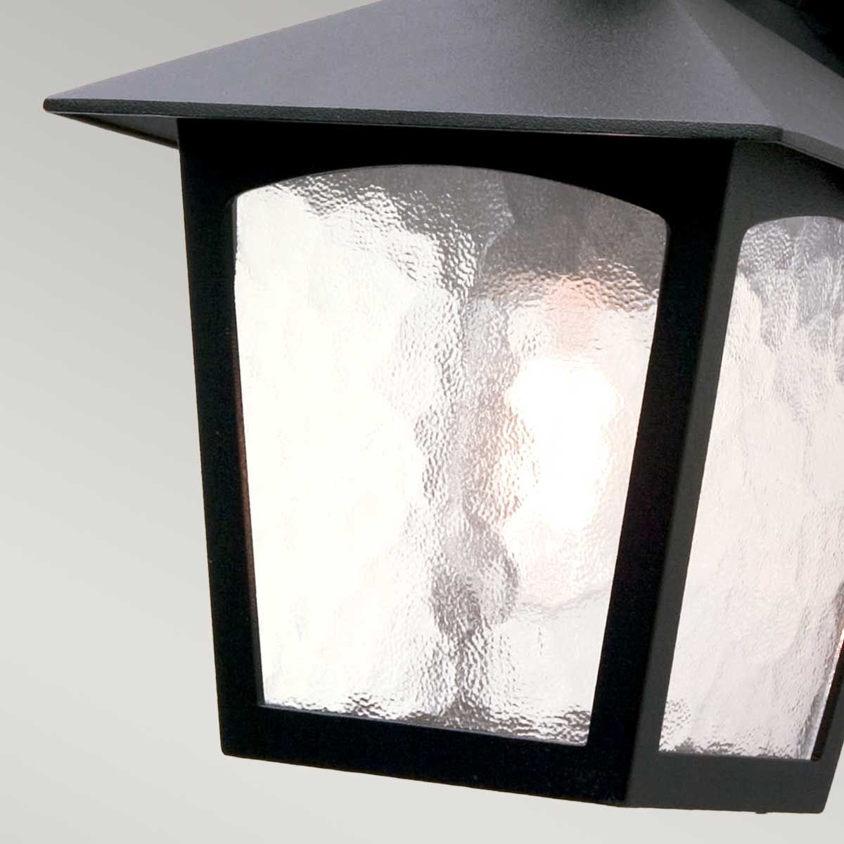 Elstead Lighting Outdoor Wall Light from the York range. York 1 Light Wall Down Lantern – SKU BL2-BLACK