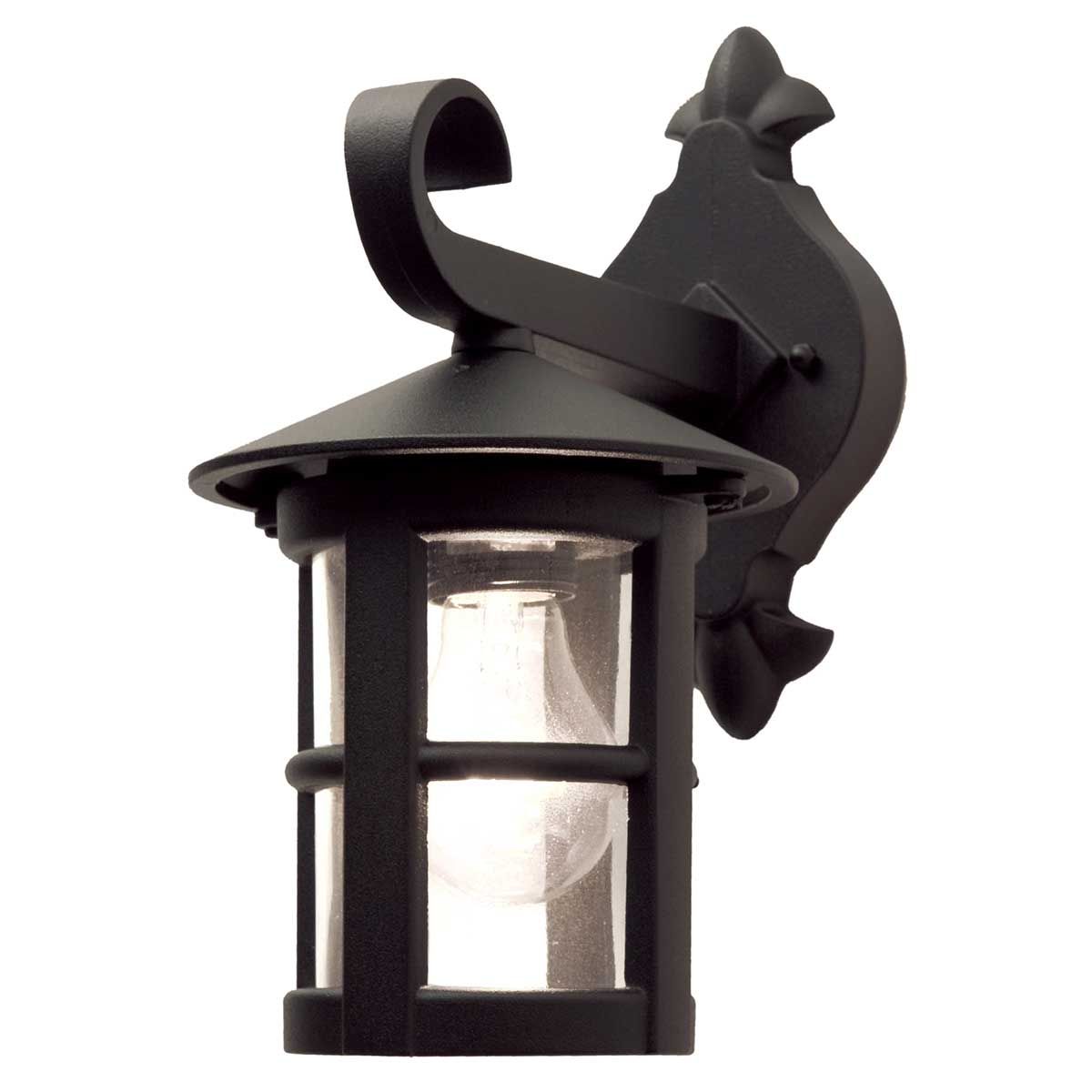 Elstead Lighting Outdoor Wall Light from the Hereford range. Hereford 1 Light Wall Down Lantern – SKU BL21-BLACK-E27