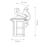 Elstead Lighting Outdoor Wall Light from the Hereford range. Hereford 1 Light Wall Down Lantern – SKU BL21-BLACK-E27