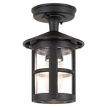 Elstead Lighting Ceiling Semi-Flush from the Hereford range. Hereford 1 Light Porch Lantern Product Code = BL21A-BLACK