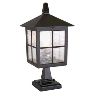 Elstead Lighting Pedestal Lantern from the Winchester range. Winchester 1 Light Pedestal Lantern Product Code = BL25-BLACK
