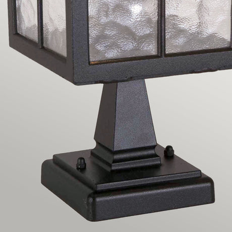 Elstead Lighting Pedestal Lantern from the Winchester range. Winchester 1 Light Pedestal Lantern Product Code = BL25-BLACK