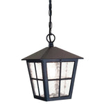 Elstead Lighting Outdoor Hanging from the Canterbury range. Canterbury 1 Light Chain Lantern – SKU BL48M-BLACK