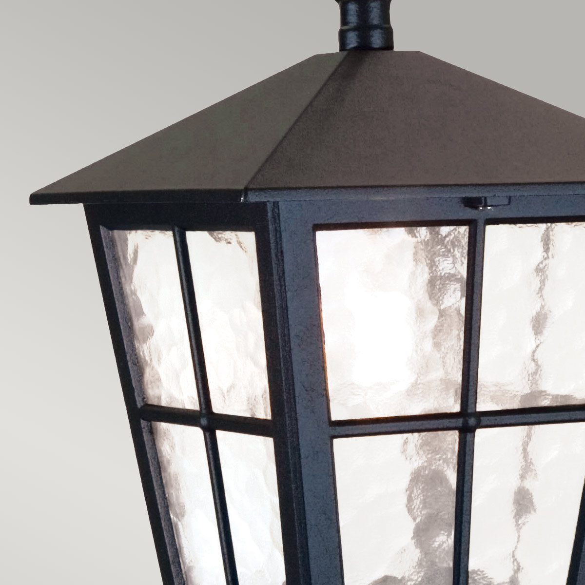 Elstead Lighting Outdoor Hanging from the Canterbury range. Canterbury 1 Light Chain Lantern Product Code = BL48M-BLACK