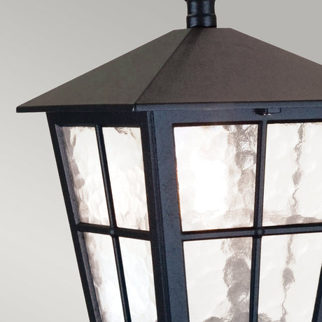 Elstead Lighting Outdoor Hanging from the Canterbury range. Canterbury 1 Light Chain Lantern Product Code = BL48M-BLACK