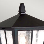 Elstead Lighting Outdoor Hanging from the Canterbury range. Canterbury 1 Light Pedestal Lantern – SKU BL50M-BLACK