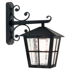 Elstead Lighting Outdoor Wall Light from the Canterbury range. Canterbury 1 Light Wall Down Lantern Product Code = BL52M-BLACK