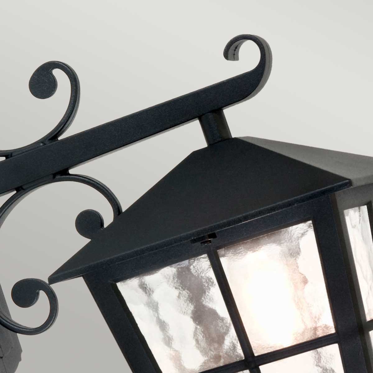 Elstead Lighting Outdoor Wall Light from the Canterbury range. Canterbury 1 Light Wall Down Lantern Product Code = BL52M-BLACK