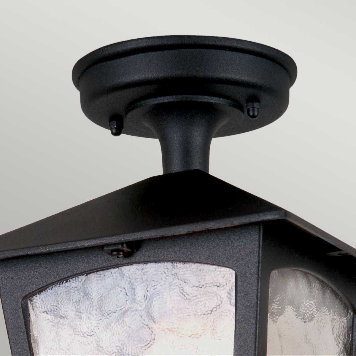 Elstead Lighting Ceiling Semi-Flush from the York range. York 1 Light Porch Lantern – SKU BL6A-BLACK