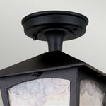 Elstead Lighting Ceiling Semi-Flush from the York range. York 1 Light Porch Lantern Product Code = BL6A-BLACK
