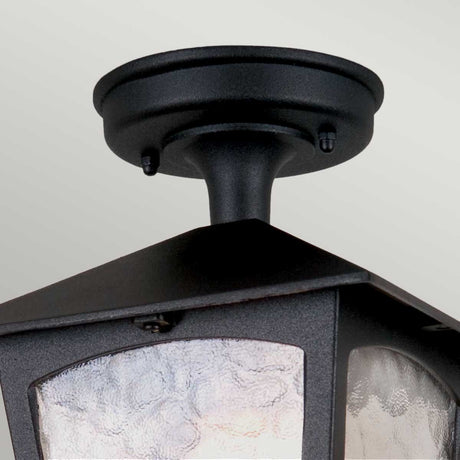 Elstead Lighting Ceiling Semi-Flush from the York range. York 1 Light Porch Lantern Product Code = BL6A-BLACK