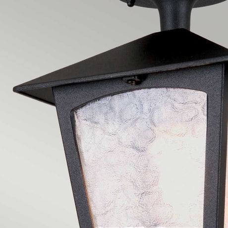 Elstead Lighting Ceiling Semi-Flush from the York range. York 1 Light Porch Lantern Product Code = BL6A-BLACK