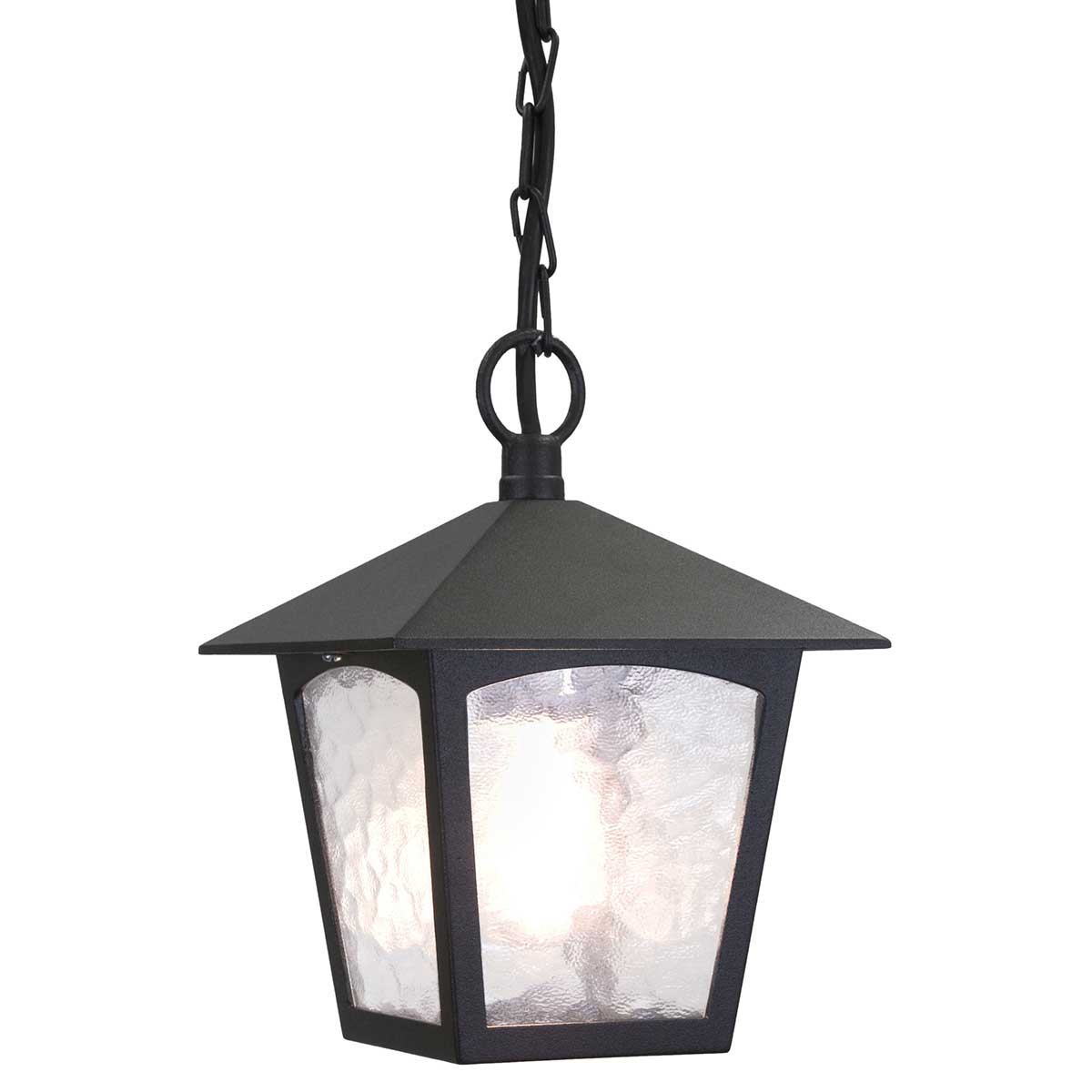 Elstead Lighting Outdoor Hanging from the York range. York 1 Light Porch Chain Lantern Product Code = BL6B-BLACK
