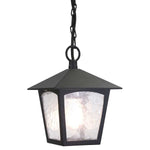 Elstead Lighting Outdoor Hanging from the York range. York 1 Light Porch Chain Lantern Product Code = BL6B-BLACK