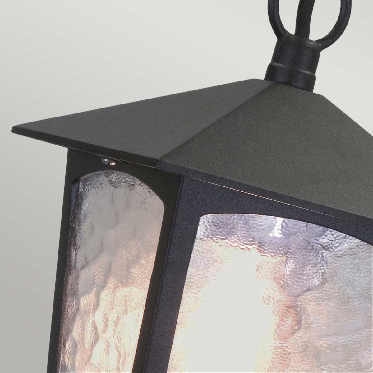 Elstead Lighting Outdoor Hanging from the York range. York 1 Light Porch Chain Lantern Product Code = BL6B-BLACK