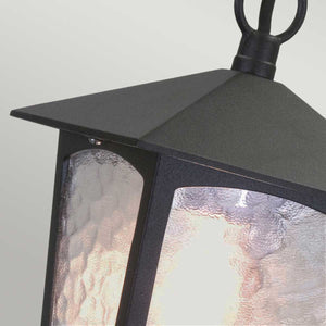 Elstead Lighting Outdoor Hanging from the York range. York 1 Light Porch Chain Lantern Product Code = BL6B-BLACK