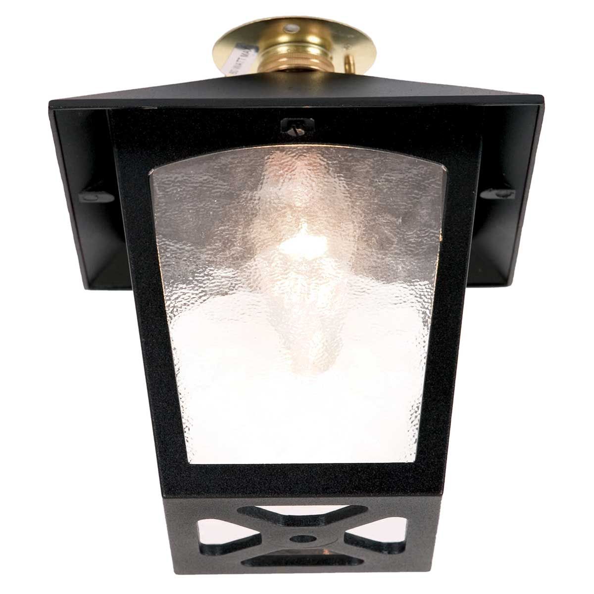 Elstead Lighting Ceiling Flush from the York range. York 1 Light Flush Porch Lantern – SKU BL6C-BLACK