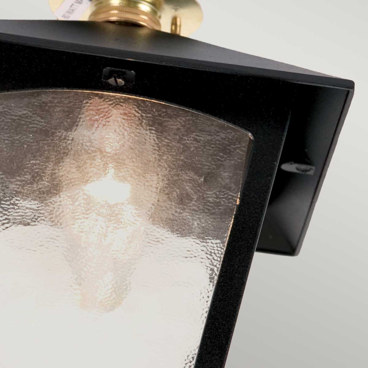 Elstead Lighting Ceiling Flush from the York range. York 1 Light Flush Porch Lantern Product Code = BL6C-BLACK