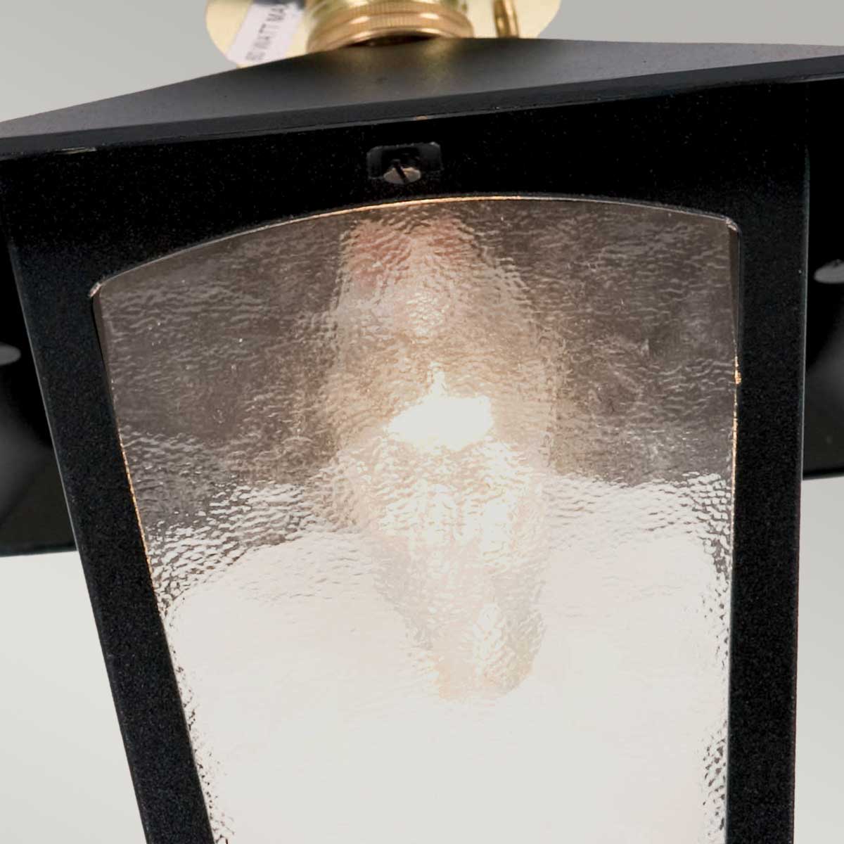 Elstead Lighting Ceiling Flush from the York range. York 1 Light Flush Porch Lantern Product Code = BL6C-BLACK