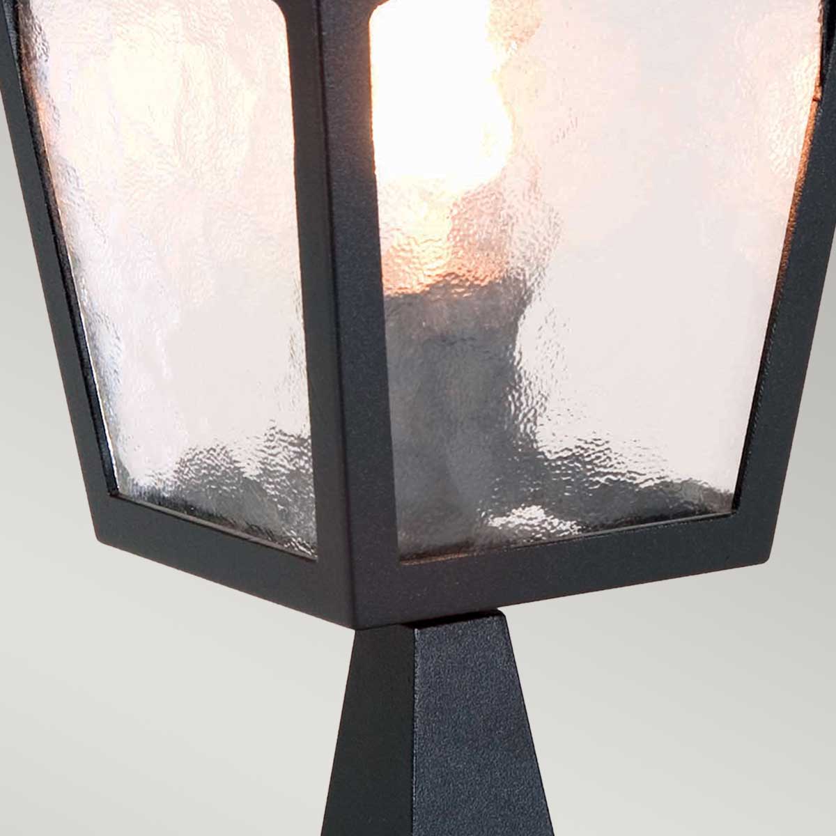 Elstead Lighting Pedestal Lantern from the York range. York 1 Light Pedestal Lantern Product Code = BL7-BLACK
