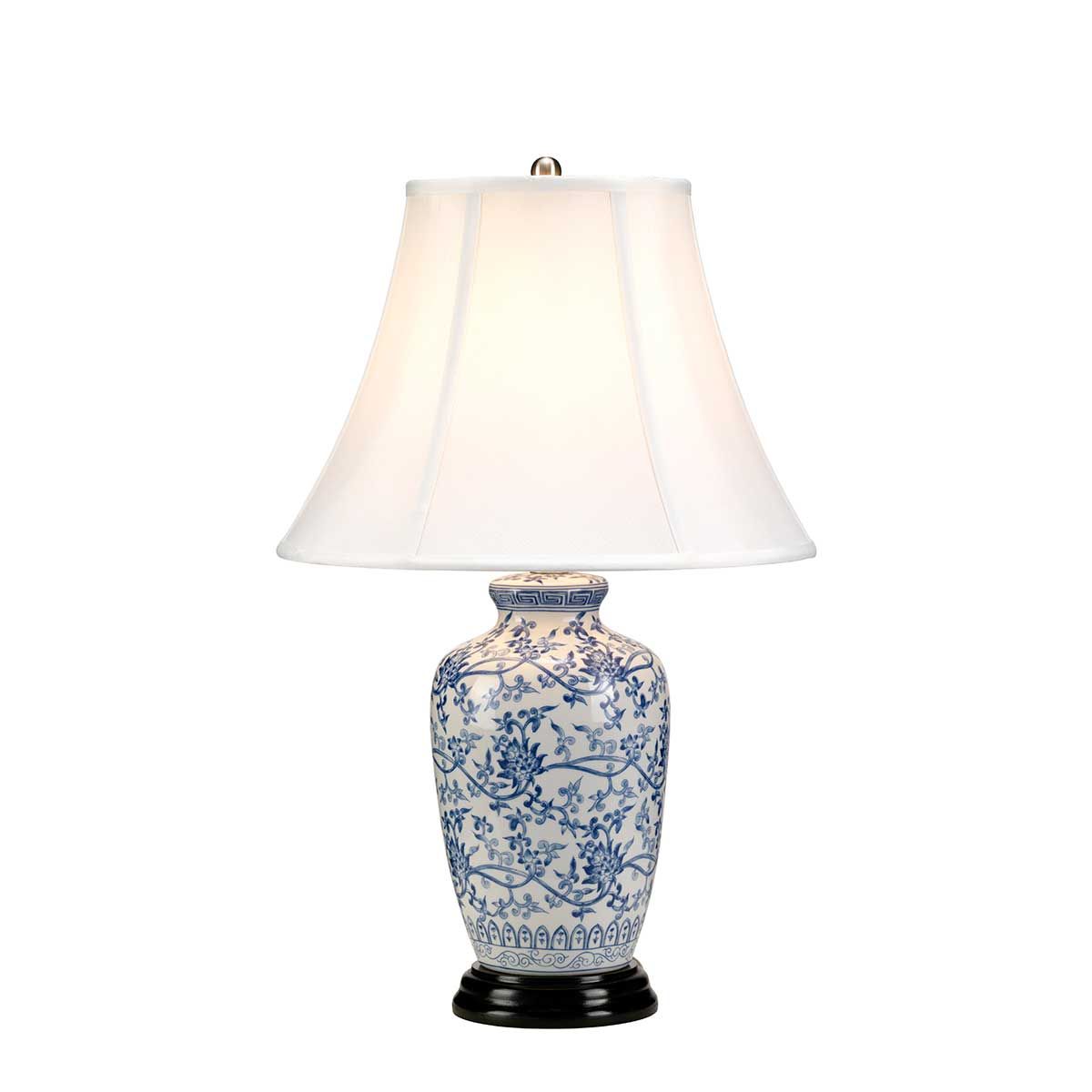 Elstead Lighting Table Lamp from the Blue Ginger Jar range. Blue Ginger Jar 1 Light Table Lamp – SKU BLUE-G-JAR-TL