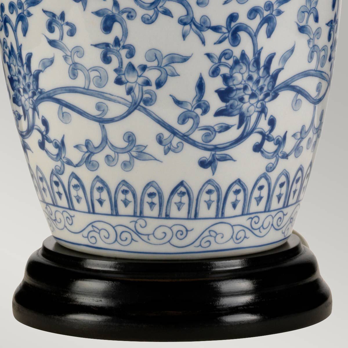Elstead Lighting Table Lamp from the Blue Ginger Jar range. Blue Ginger Jar 1 Light Table Lamp – SKU BLUE-G-JAR-TL