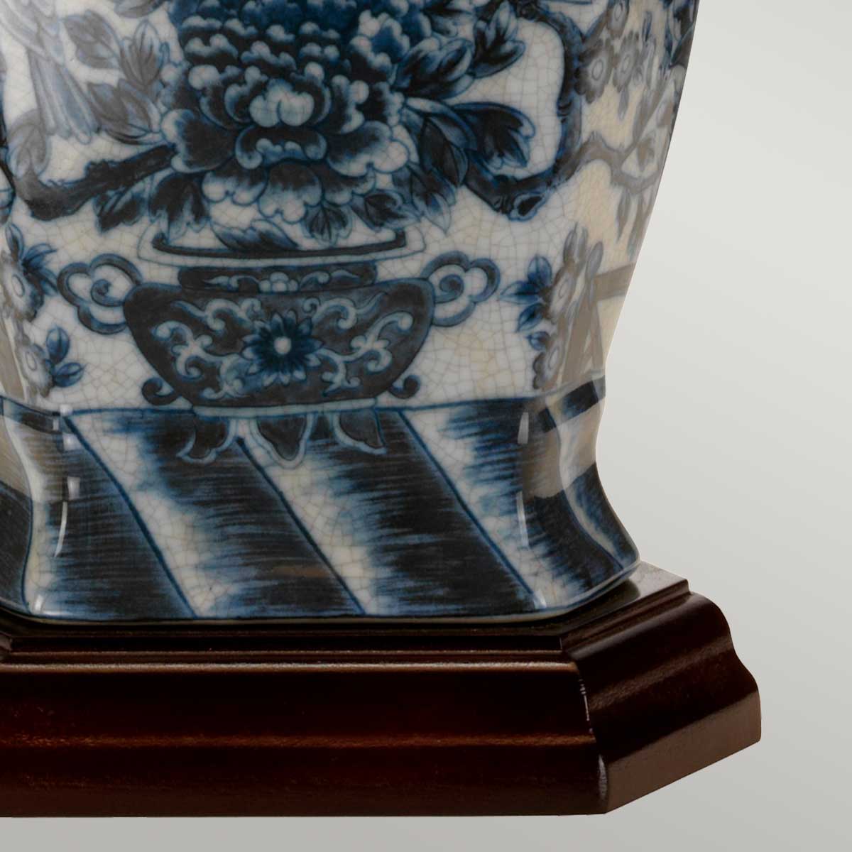 Elstead Lighting Table Lamp from the Blue Hex range. Blue Hex 1 Light Table Lamp Product Code = BLUE-HEX-TL