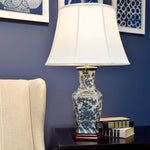 Elstead Lighting Table Lamp from the Blue Hex range. Blue Hex 1 Light Table Lamp Product Code = BLUE-HEX-TL