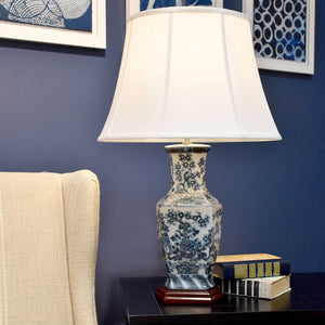 Elstead Lighting Table Lamp from the Blue Hex range. Blue Hex 1 Light Table Lamp Product Code = BLUE-HEX-TL