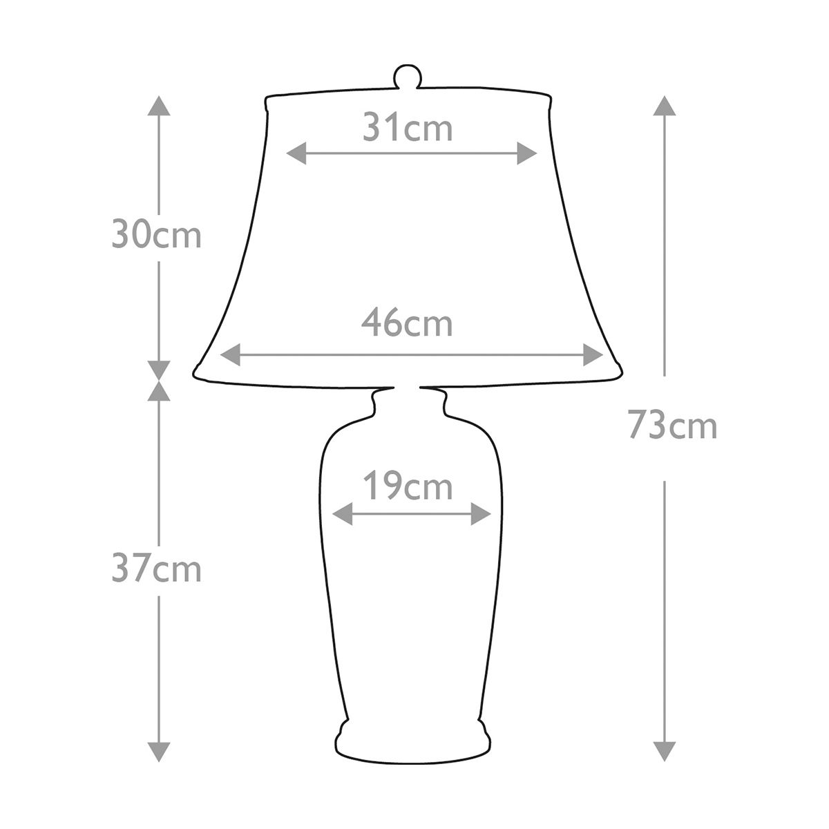 Elstead Lighting Table Lamp from the Blue Traditional range. Blue Traditional 1 Light Table Lamp – SKU BLUE-TRAD-WP-TL