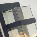 Norlys Boden 1 Light Wall Light - Black With Clear Polycarbonate BODEN-E27-BLK-C