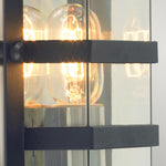 Norlys Boden 1 Light Wall Light - Black With Clear Polycarbonate BODEN-E27-BLK-C