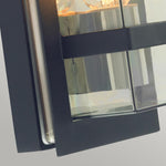 Norlys Boden 1 Light Wall Light - Black With Clear Polycarbonate BODEN-E27-BLK-C