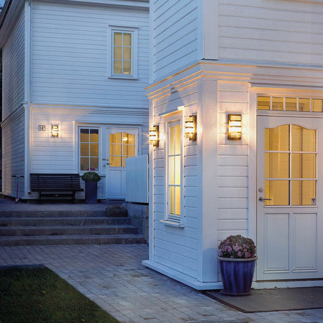 Norlys Boden 1 Light Wall Light - Black With Clear Polycarbonate BODEN-E27-BLK-C