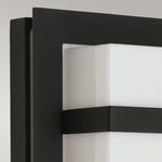 Norlys Boden 1 Light Wall Light - Black With Opal Polycarbonate BODEN-E27-BLK-O