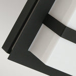 Norlys Boden 1 Light Wall Light - Black With Opal Polycarbonate BODEN-E27-BLK-O